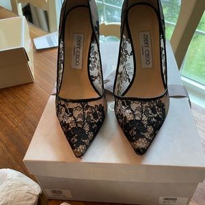RARE FIND! Black lace heels